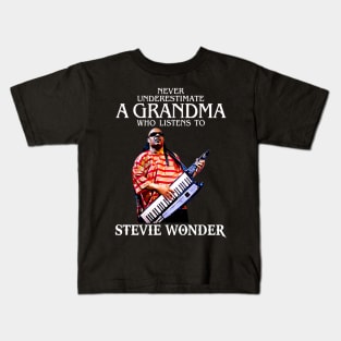 Stevie Wonder Bringing Joy Through Music Kids T-Shirt